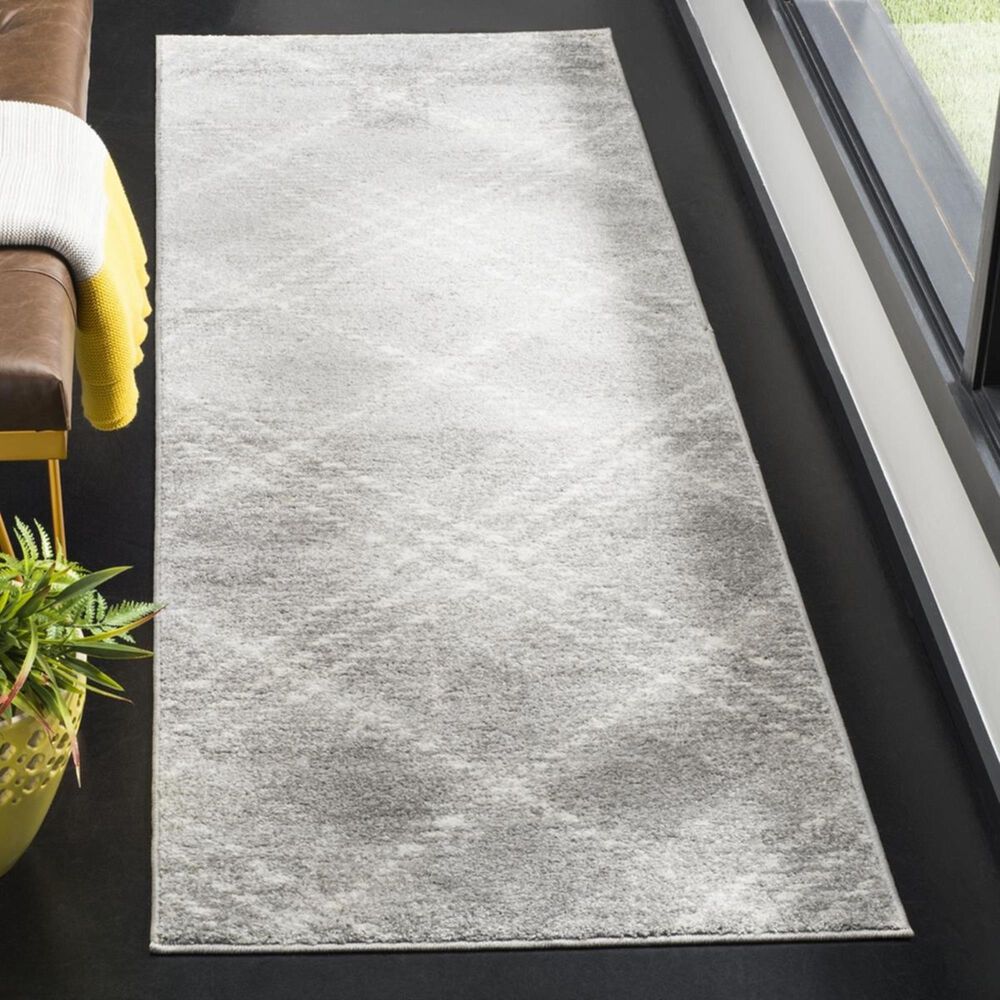 Safavieh Adirondack ADR129B 2'6" x 12' Light Grey and Ivory Runner