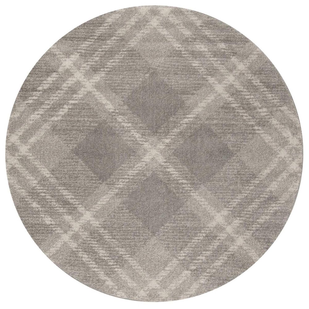 Safavieh Adirondack ADR129B 6' Round Light Grey and Ivory Area Rug