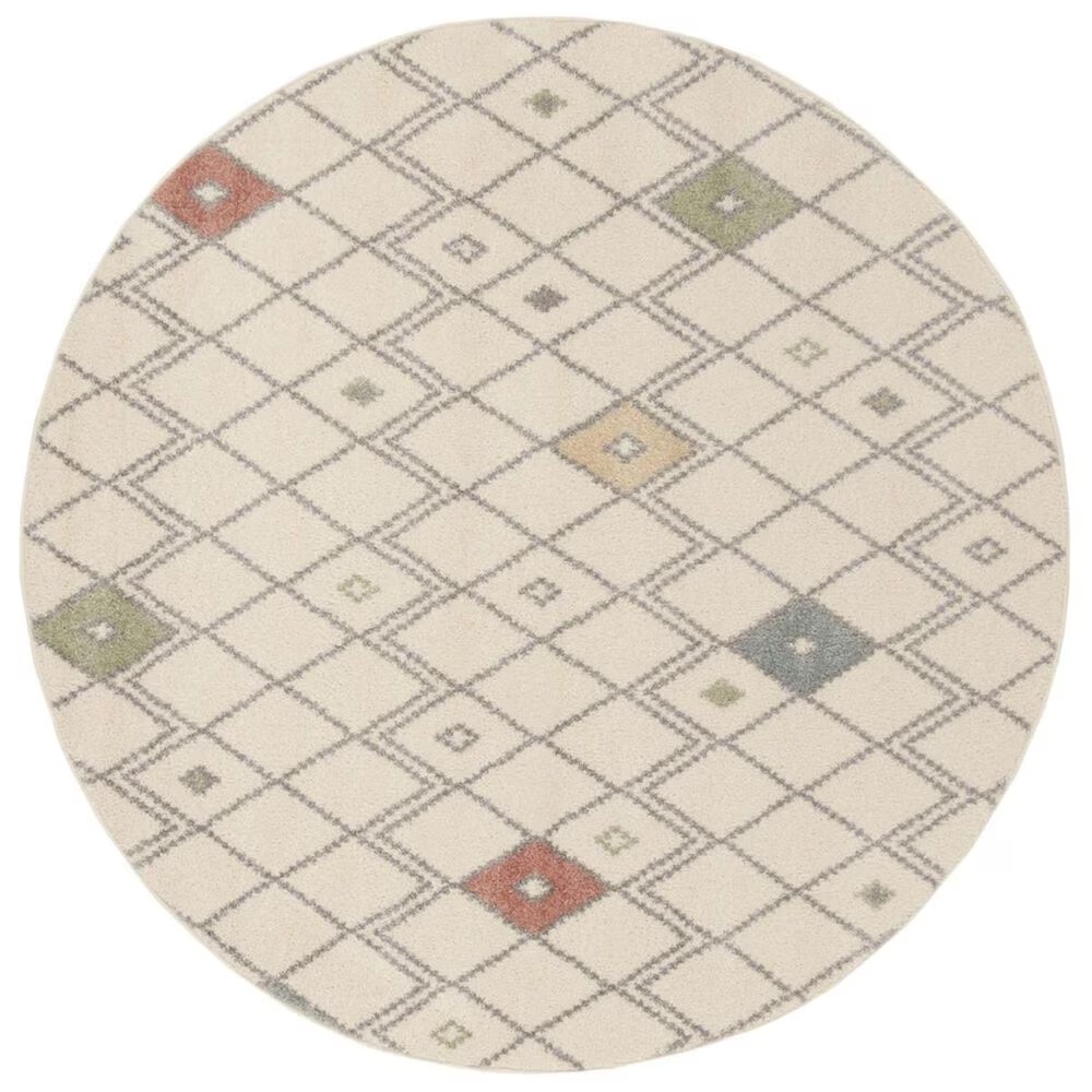 Safavieh Adirondack ADR132C 6' Round Ivory Area Rug