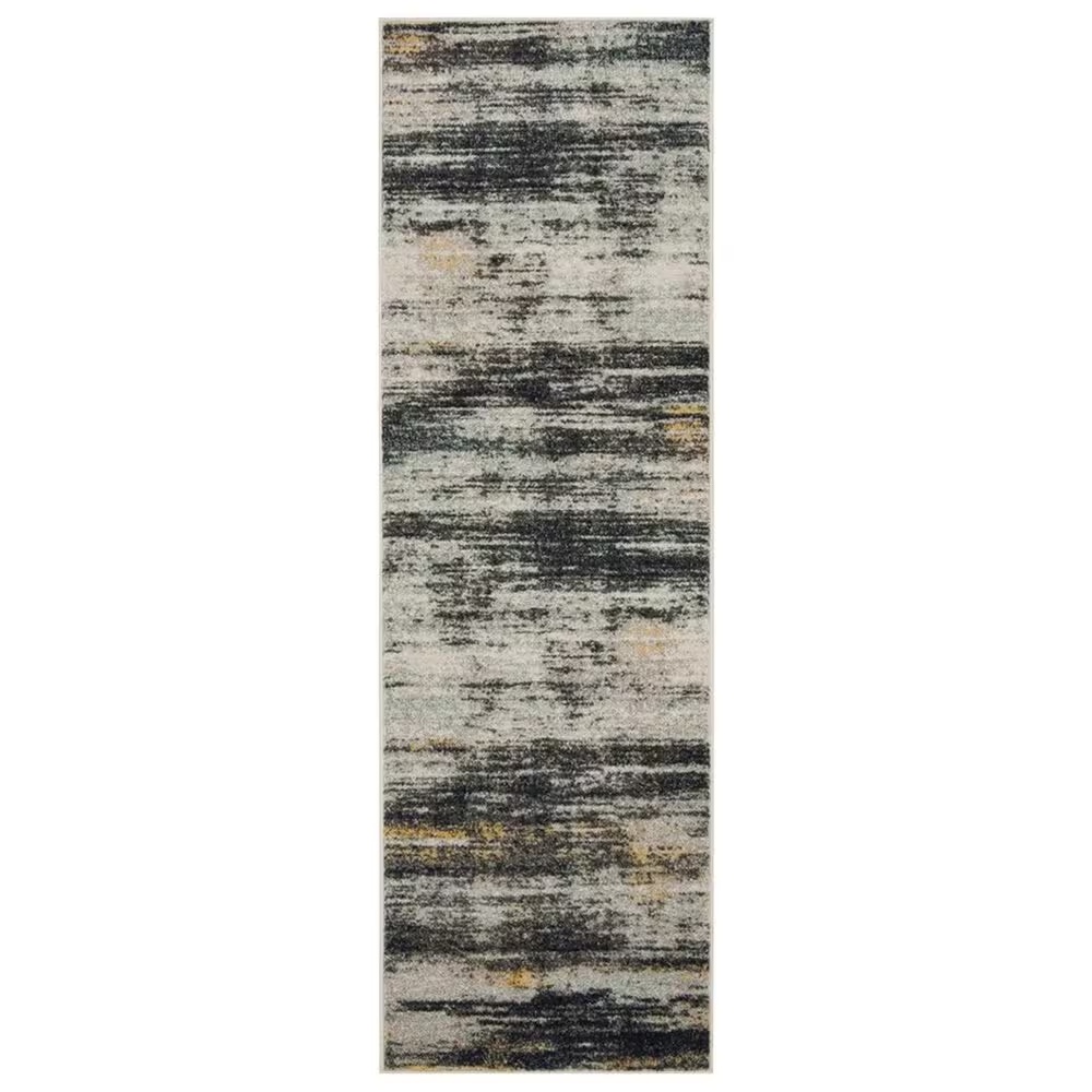 Safavieh Adirondack ADR201F 2'6" x 8' Light Grey and Black Runner