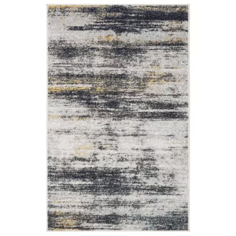 Safavieh Adirondack ADR201F 3' x 5' Light Grey and Black Area Rug