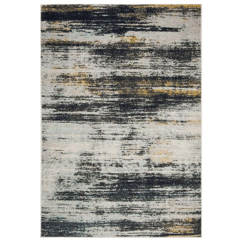 Safavieh Adirondack ADR201F 5'1" x 7'6" Light Grey and Black Area Rug