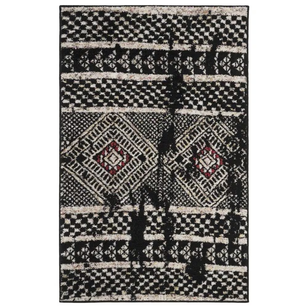 Safavieh Adirondack ADR202Z 4' x 6' Black and Light Grey Area Rug