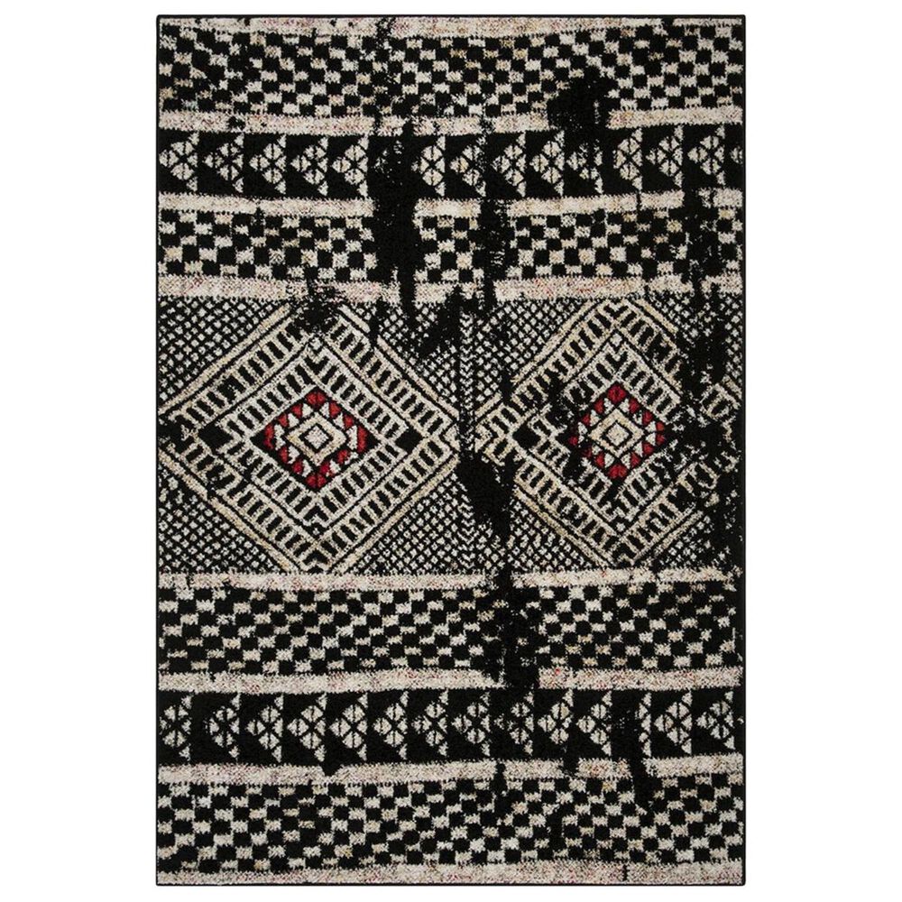 Safavieh Adirondack ADR202Z 5'1" x 7'6" Black and Light Grey Area Rug