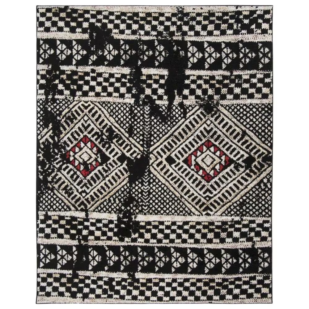 Safavieh Adirondack ADR202Z 8' x 10' Black and Light Grey Area Rug