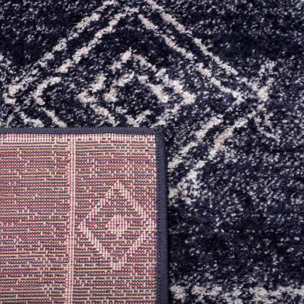 Safavieh Adirondack ADR206N 5'1" x 7'6" Navy and Silver Area Rug