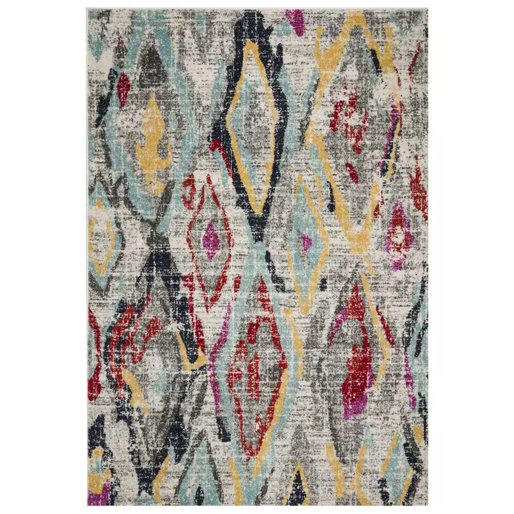 Safavieh Adirondack ADR209F 4' x 6' Light Grey and Red Area Rug