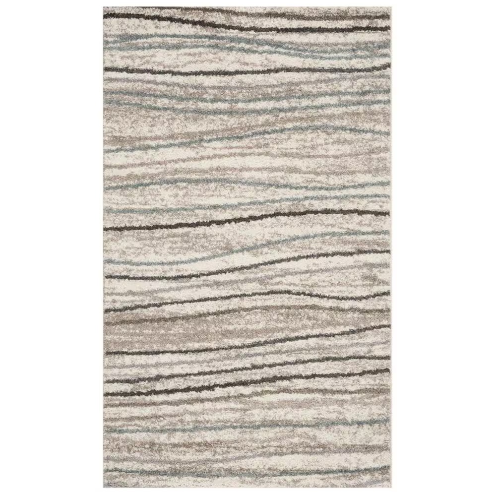 Safavieh Amsterdam AMS111A 3' x 5' Cream and Beige Area Rug