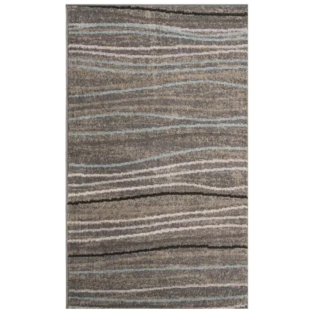 Safavieh Amsterdam AMS111G 5'1" x 7'6" Silver and Beige Area Rug