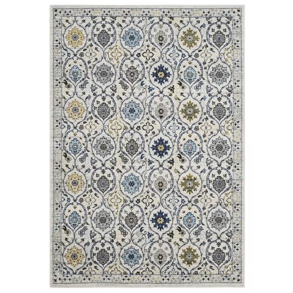 Safavieh Evoke EVK210C 4' x 6' Ivory and Blue Area Rug