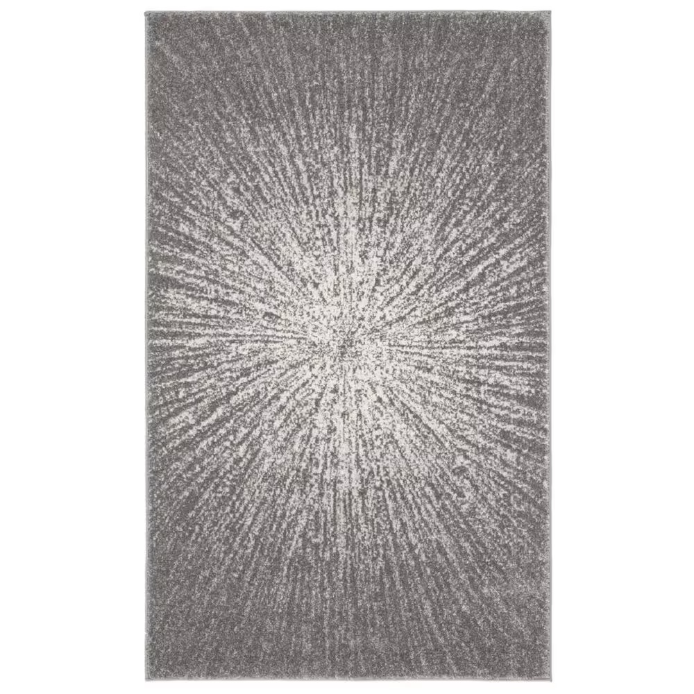 Safavieh Evoke EVK228H 2'2" x 4' Dark Grey and Ivory Scatter Rug