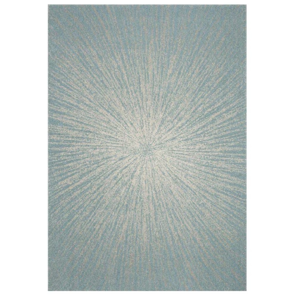 Safavieh Evoke EVK228J 2'2" x 4' Aqua and Ivory Scatter Rug