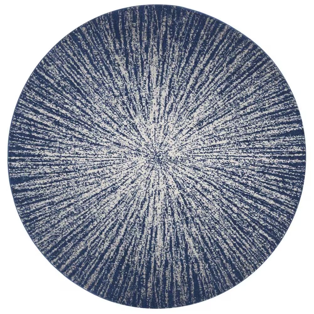 Safavieh Evoke EVK228N 3' Round Navy and Ivory Area Rug
