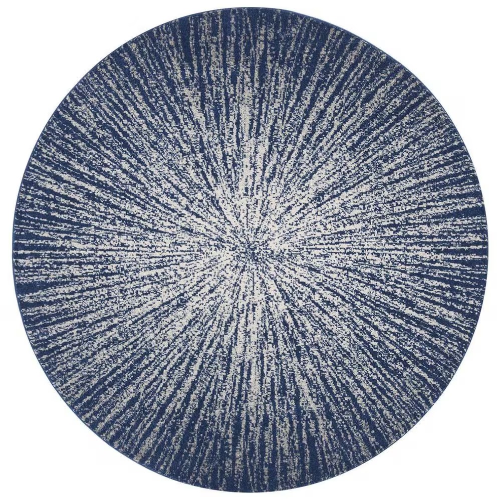 Safavieh Evoke EVK228N 4' Round Navy and Ivory Area Rug