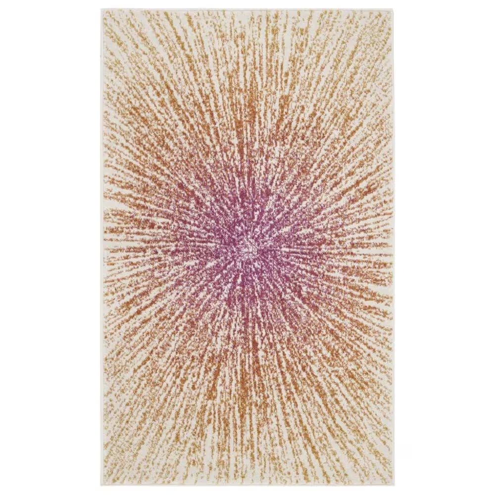 Safavieh Evoke EVK228R 3' x 5' Fuchsia and Cream Area Rug
