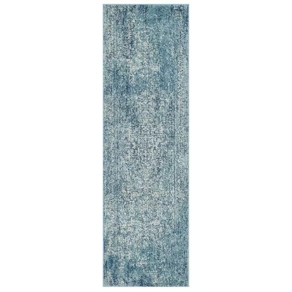 Safavieh Evoke EVK256C 2'2" x 21' Blue and Ivory Runner
