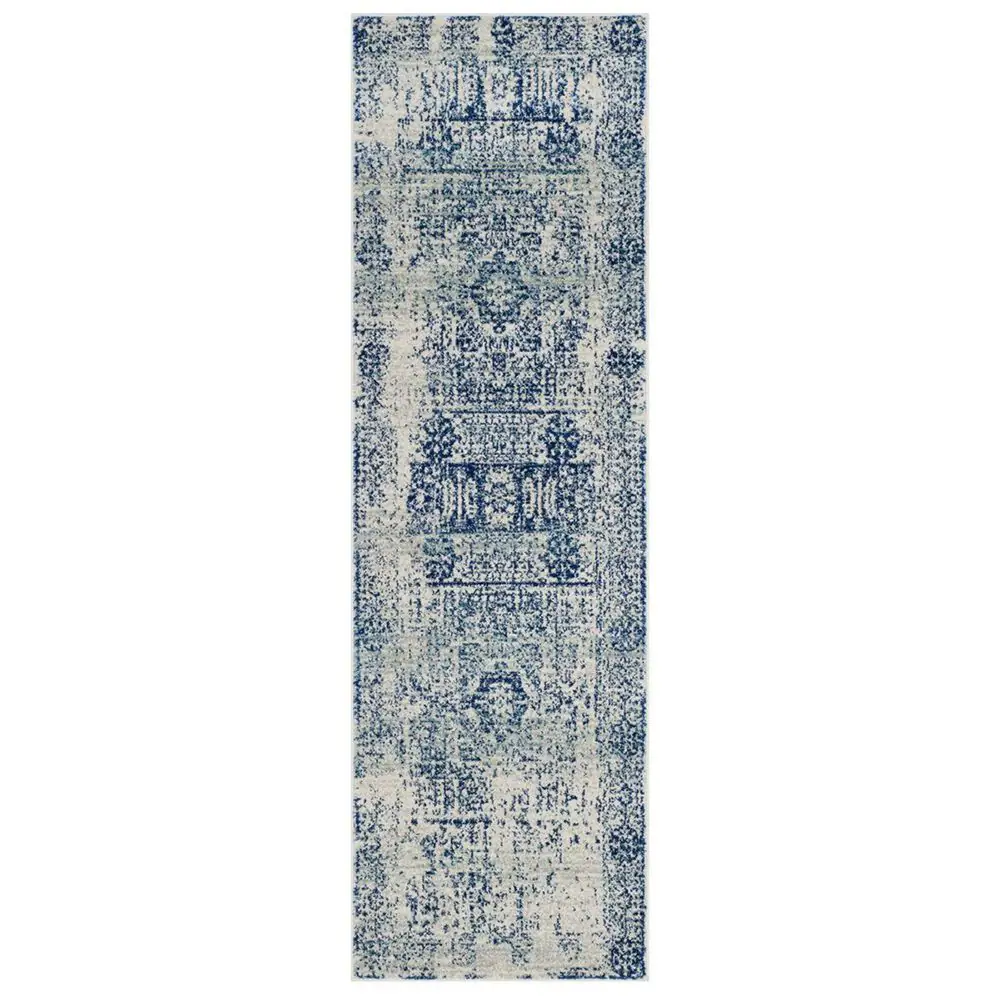Safavieh Evoke EVK260C 2'2" x 21' Ivory and Blue Runner