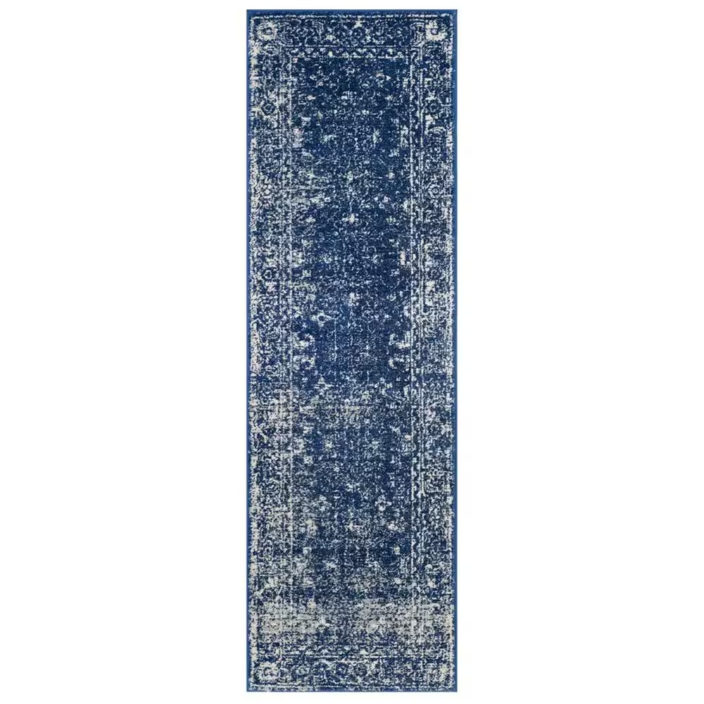 Safavieh Evoke EVK270A 2'2" x 19' Navy and Ivory Runner