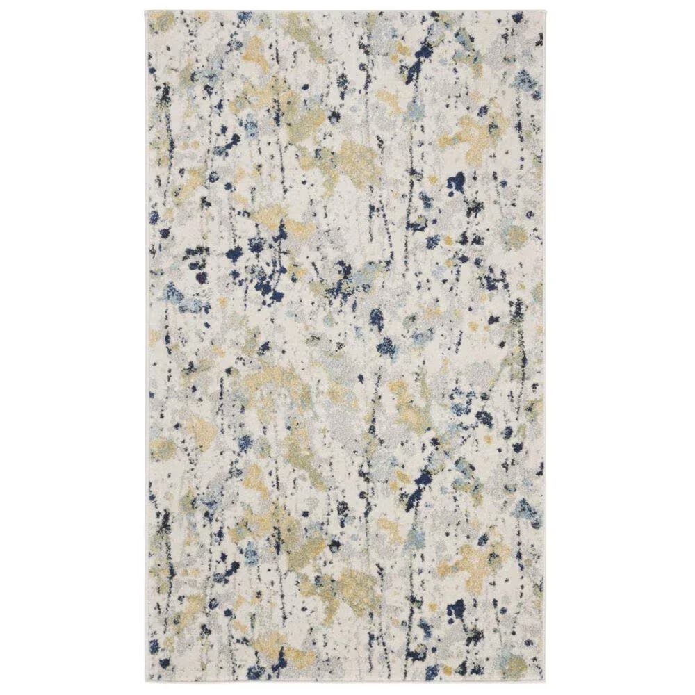 Safavieh Evoke EVK284C 3' x 5' Ivory and Yellow Area Rug
