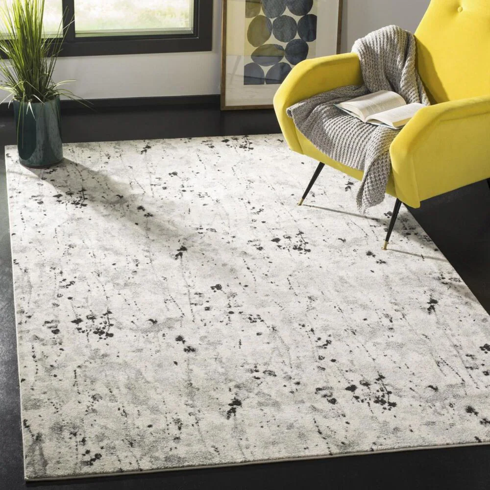 Safavieh Evoke EVK284F 3' x 5' Ivory and Grey Area Rug