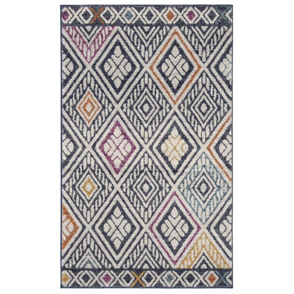 Safavieh Evoke EVK286N 3' x 5' Navy and Ivory Area Rug