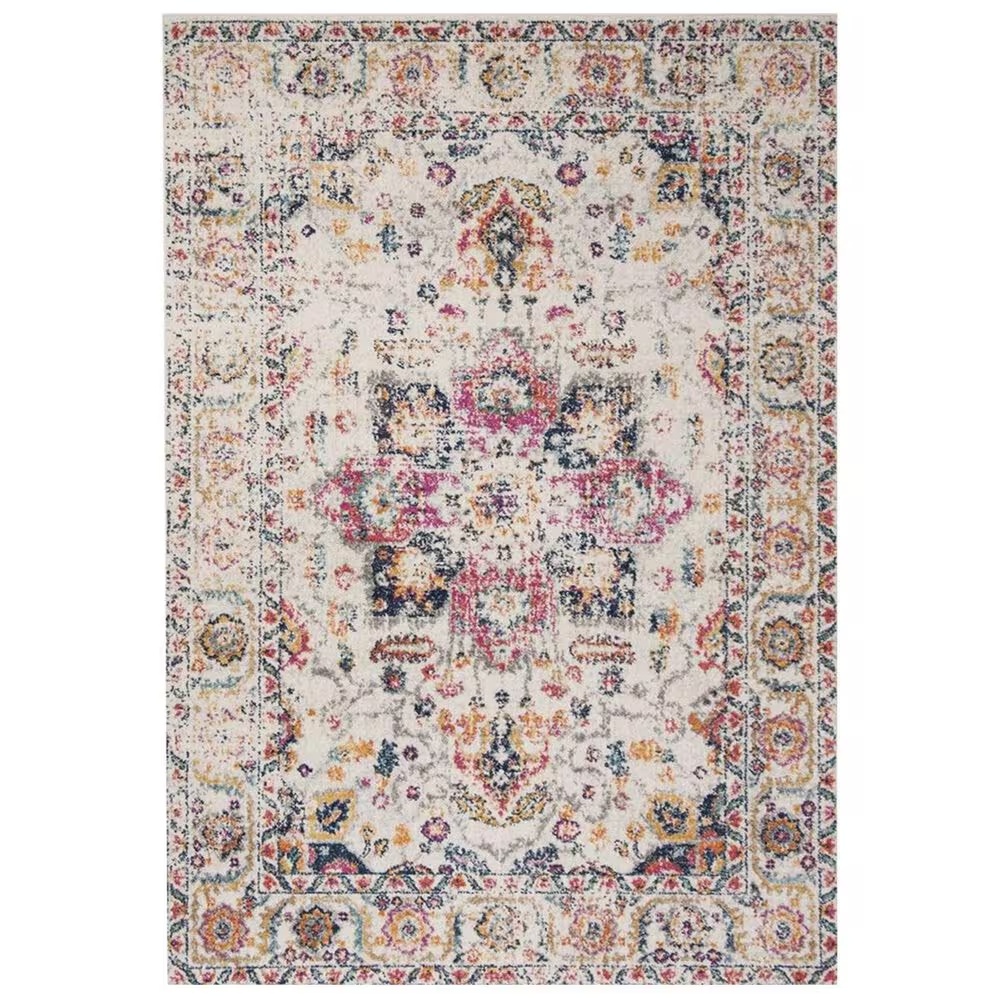 Safavieh Madison MAD603R 5'1" x 7'6" Fuchsia and Ivory Area Rug