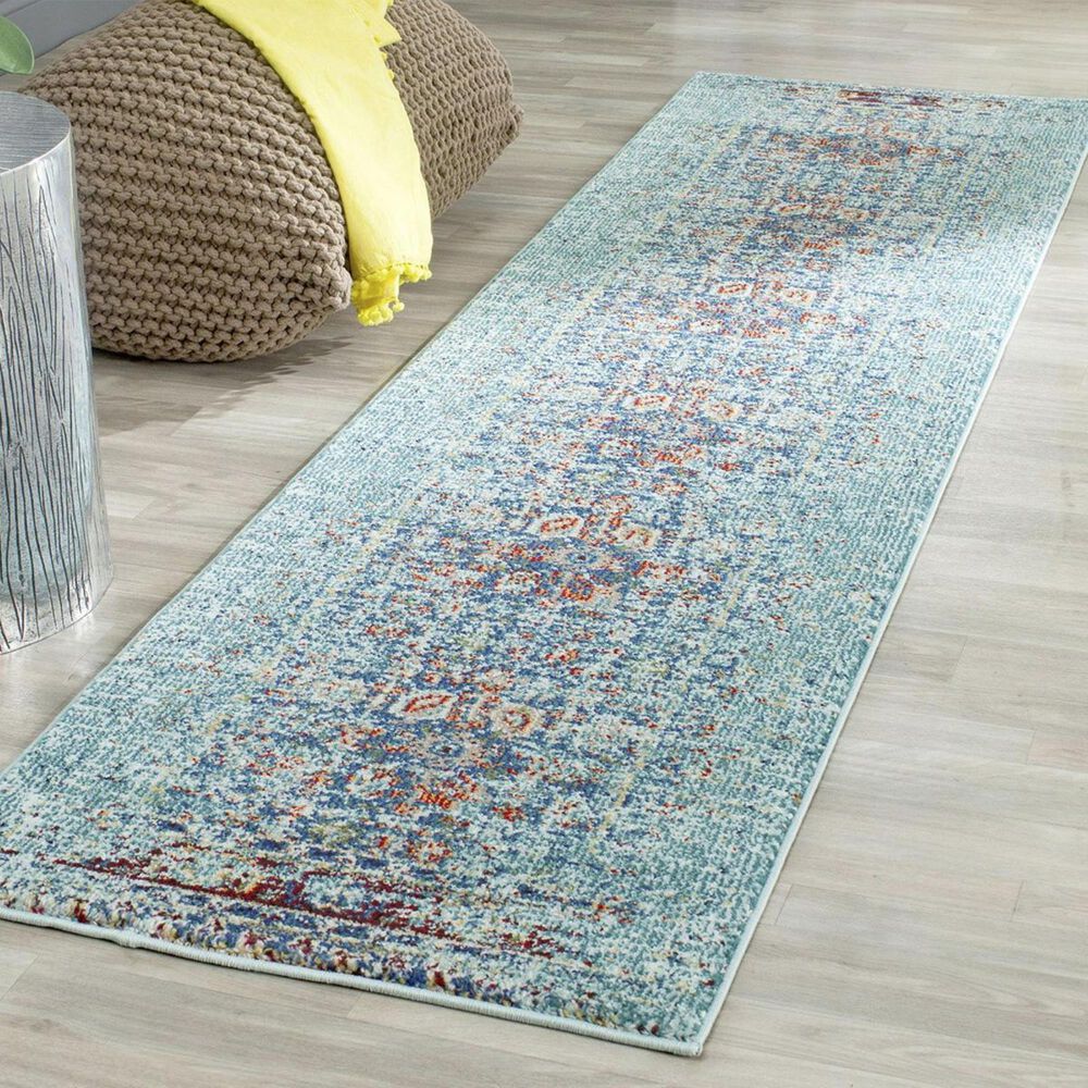 Safavieh Monaco MNC208J 2'2" x 22' Blue Runner