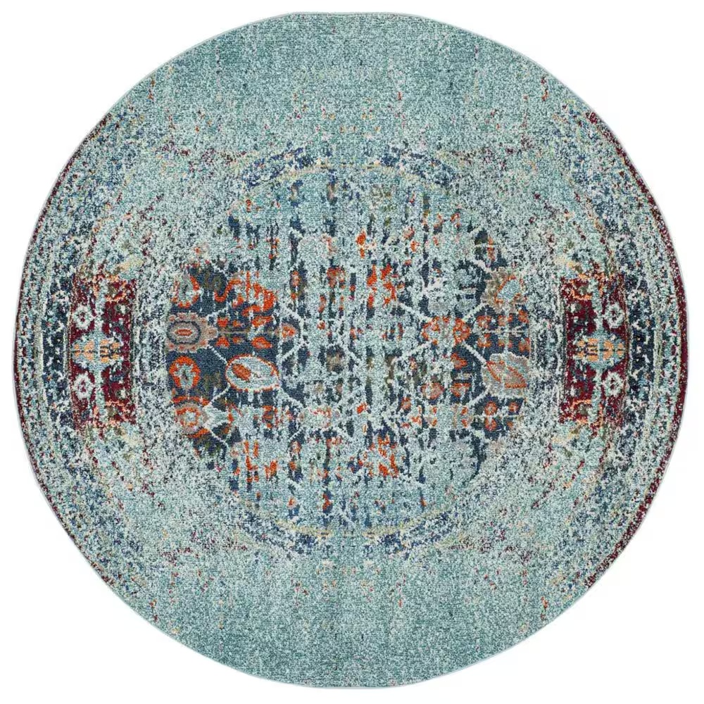 Safavieh Monaco MNC208J 5' Round Blue Area Rug