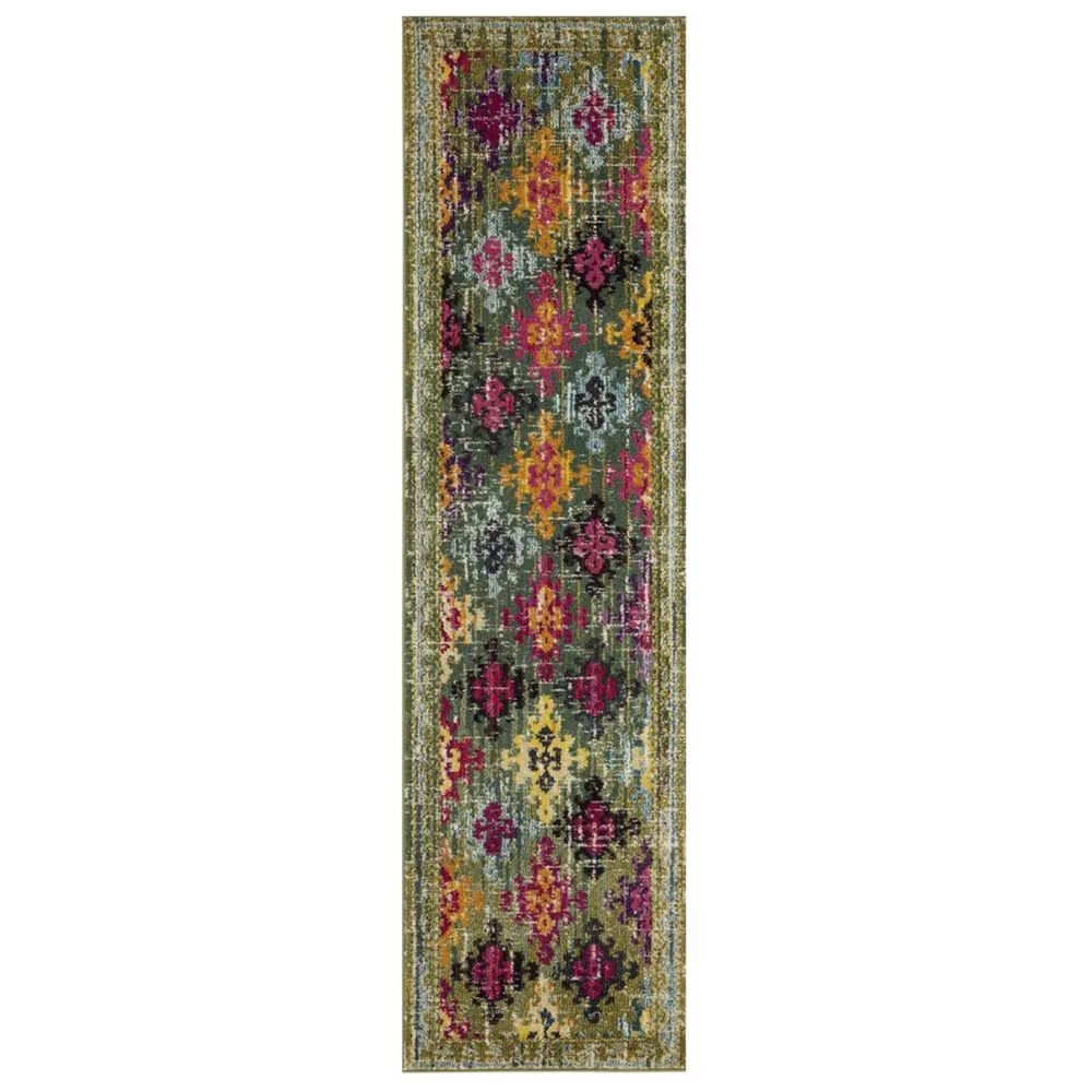 Safavieh Monaco MNC244G 2'2" x 8' Green Runner