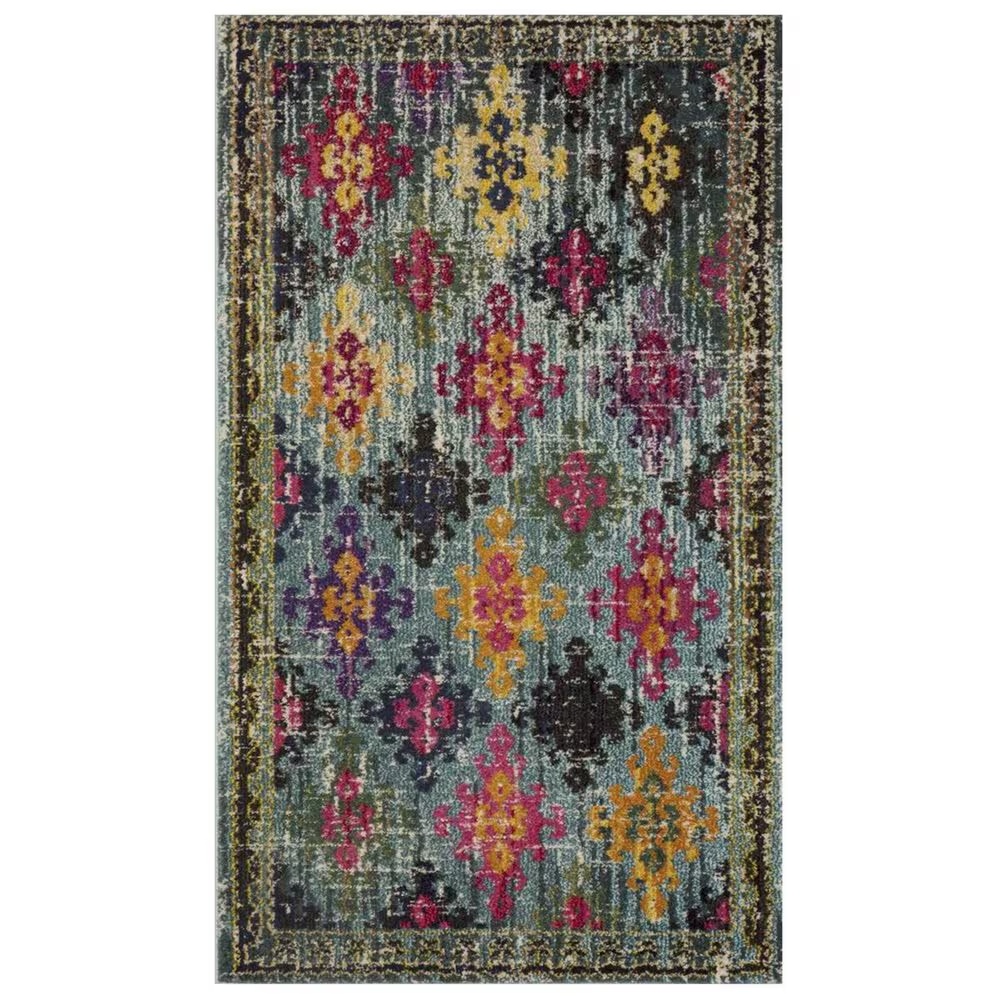 Safavieh Monaco MNC244N 4' x 5'7" Blue Area Rug
