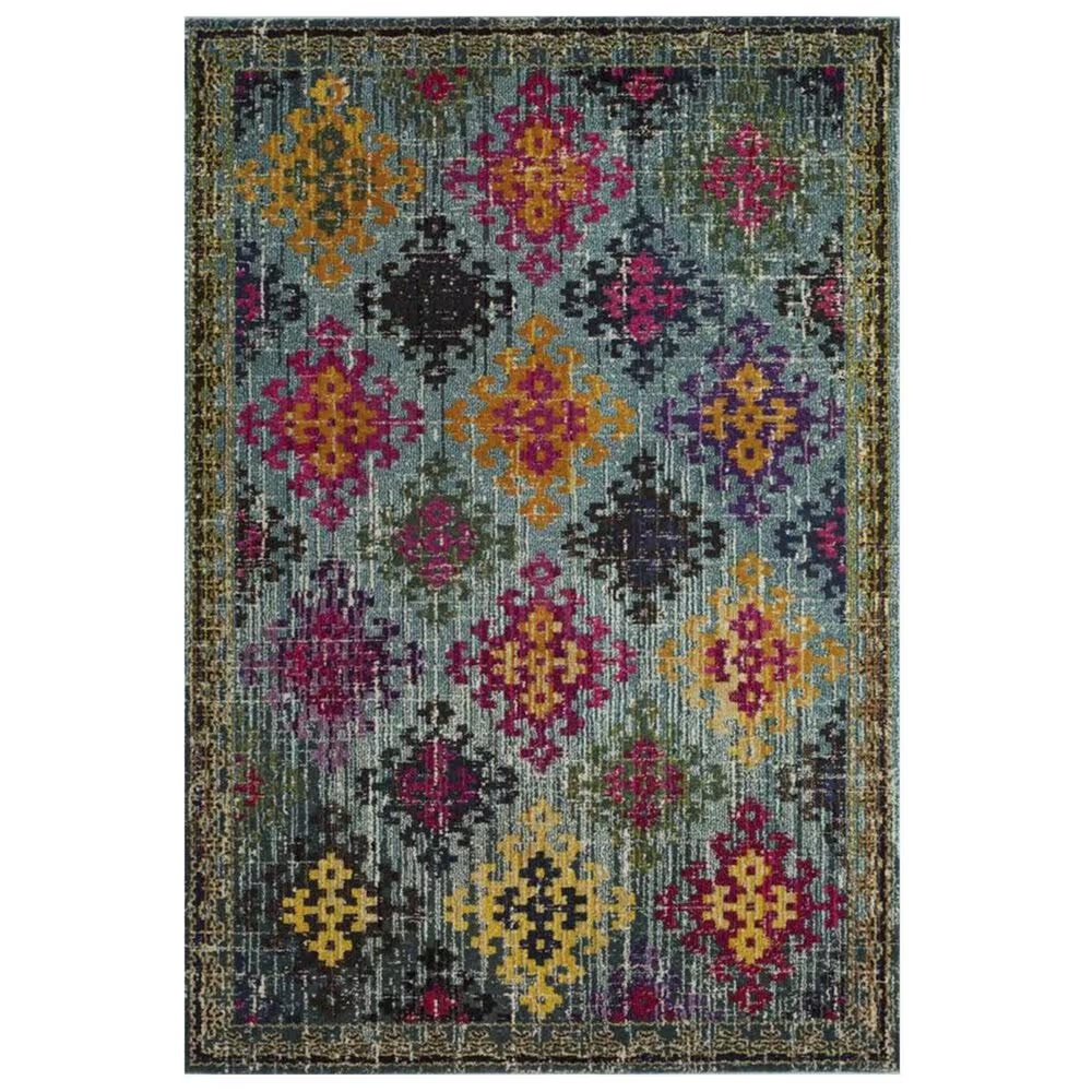 Safavieh Monaco MNC244N 5'1" x 7'7" Blue Area Rug