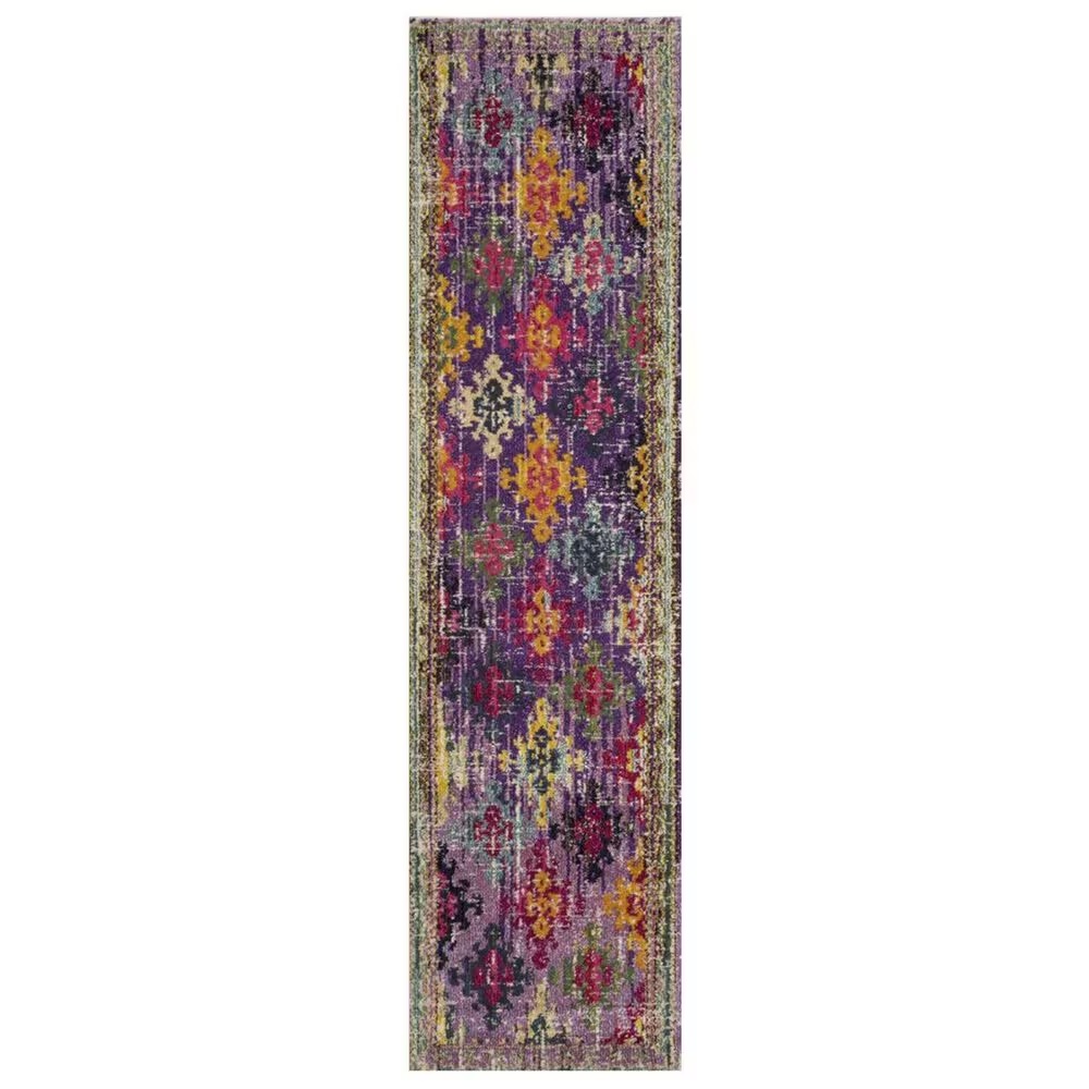 Safavieh Monaco MNC244P 2'2" x 8' Purple Runner