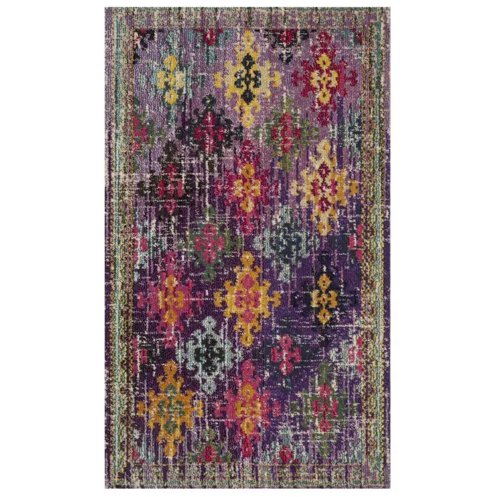 Safavieh Monaco MNC244P 4' x 5'7" Purple Area Rug