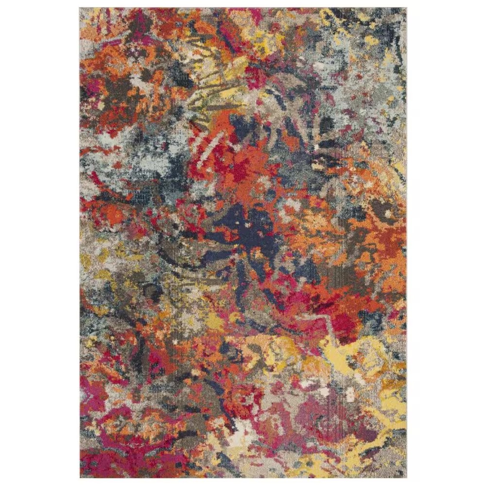 Safavieh Monaco MNC258M 5'1" x 7'7" Blue and Orange Area Rug
