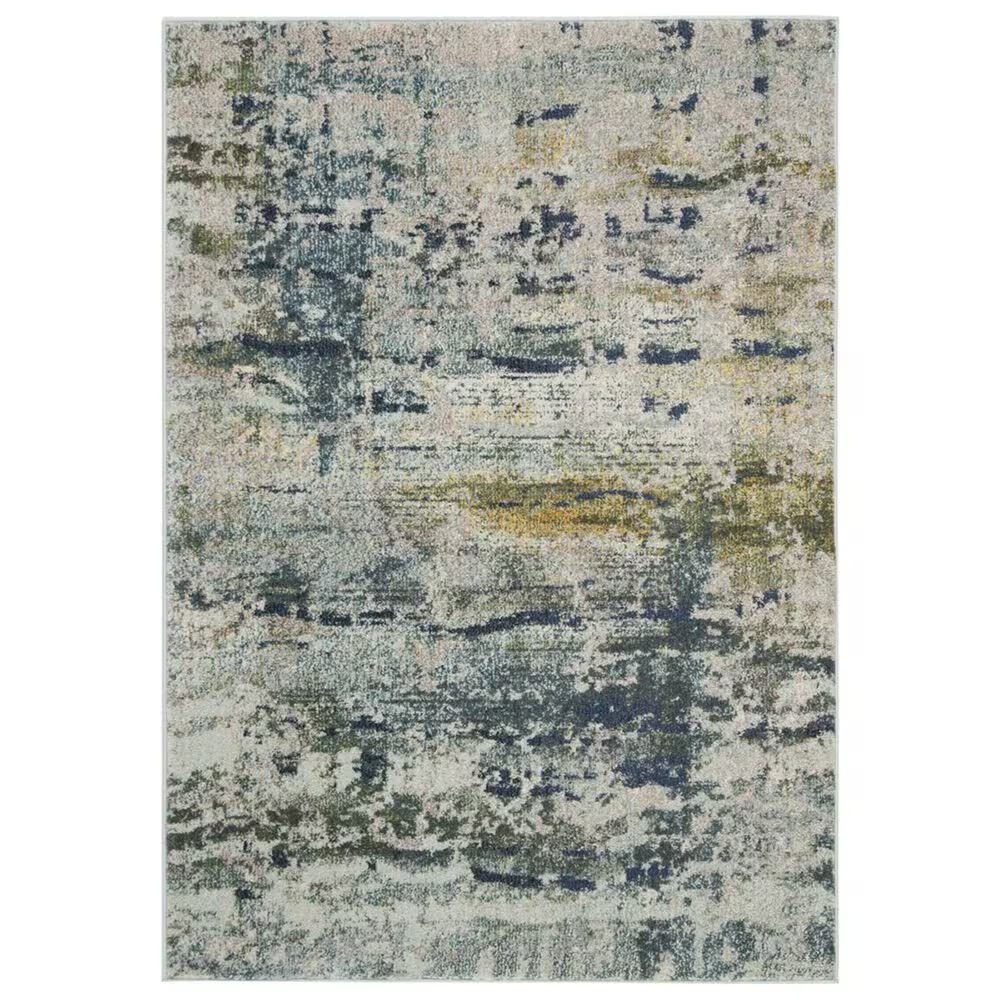 Safavieh Monaco MNC259M 4' x 5'7" Blue and Grey Area Rug