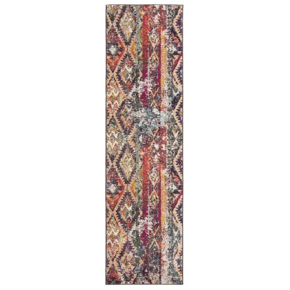 Safavieh Monaco MNC264V 2'2" x 8' Purple and Orange Runner