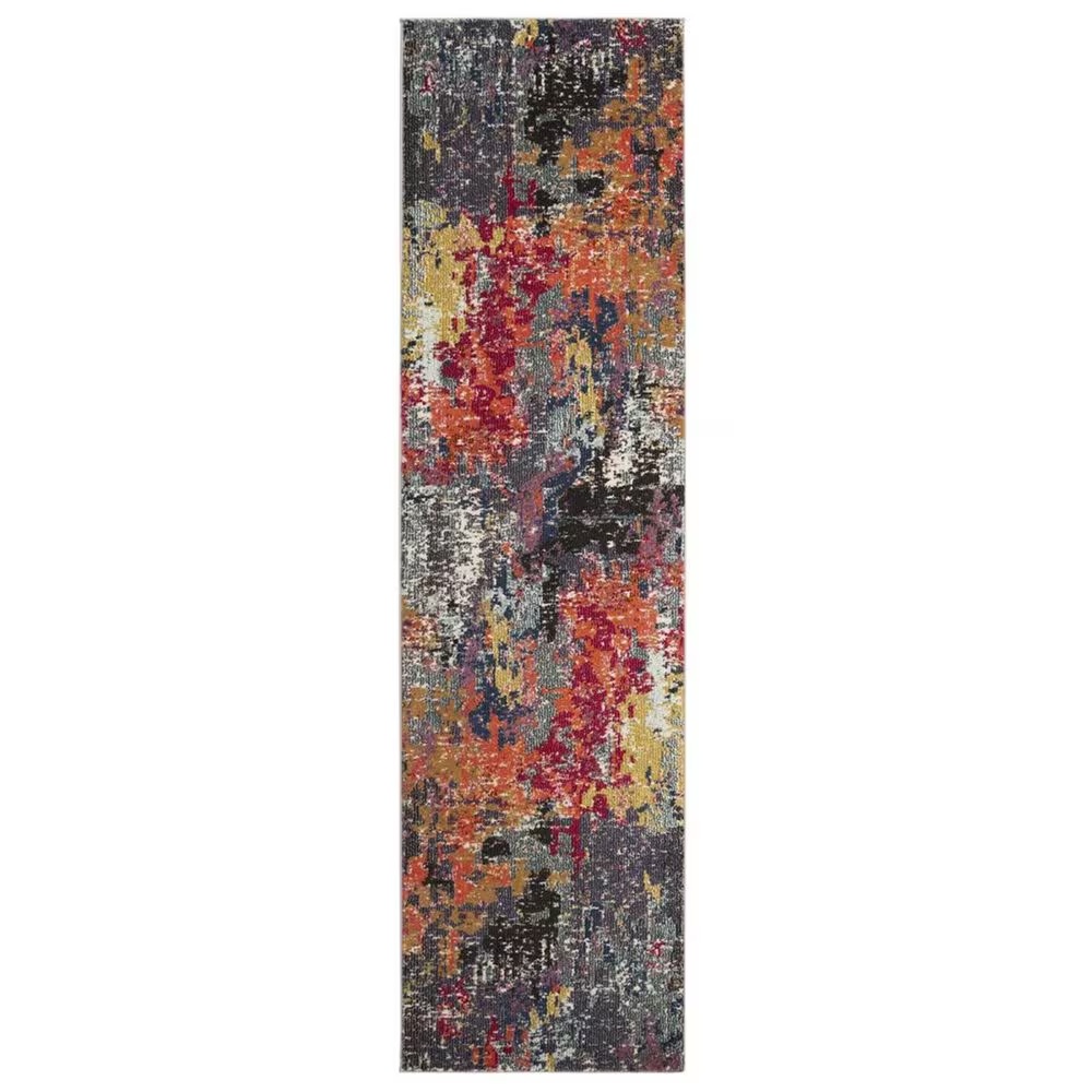 Safavieh Monaco MNC266M 2'2" x 8' Blue and Orange Runner