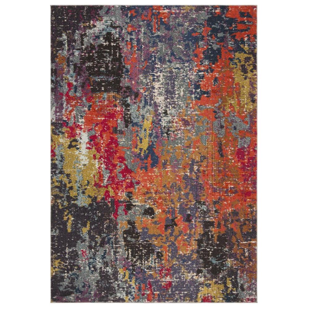 Safavieh Monaco MNC266M 5'1" x 7'7" Blue and Orange Area Rug