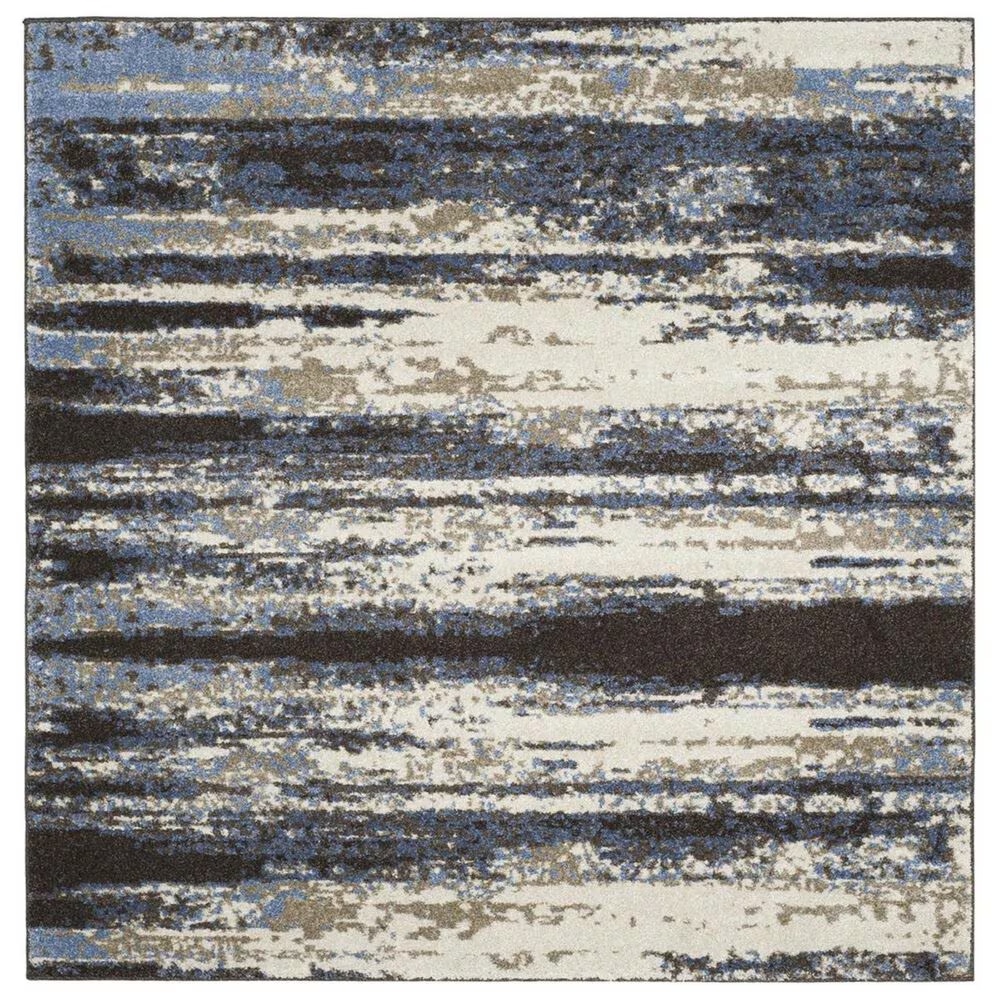 Safavieh Retro RET2138-1165 4' Square Cream and Blue Area Rug