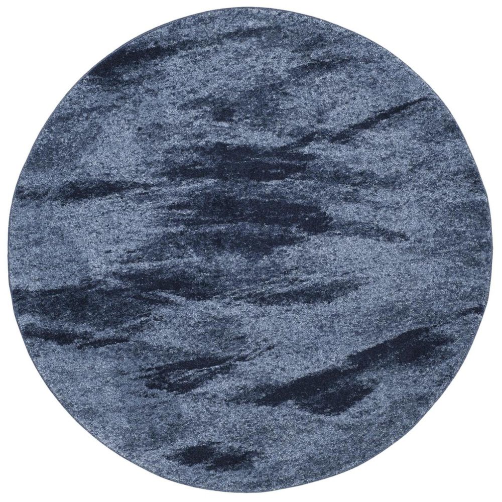 Safavieh Retro RET2891-6065 6' Round Light Blue and Blue Area Rug