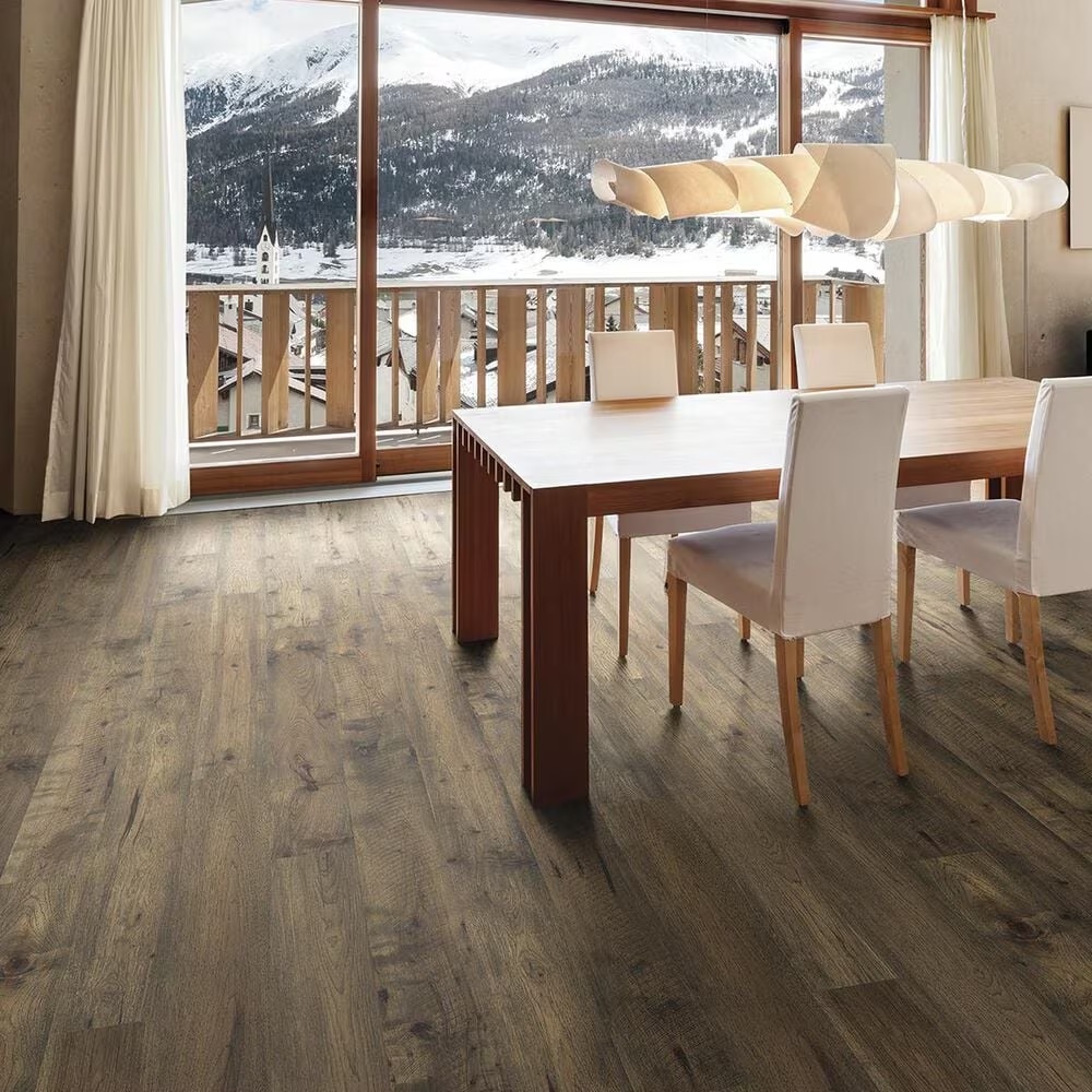 Paramount Barnwood Cathedral Brown Hickory Hand Scraped Hardwood