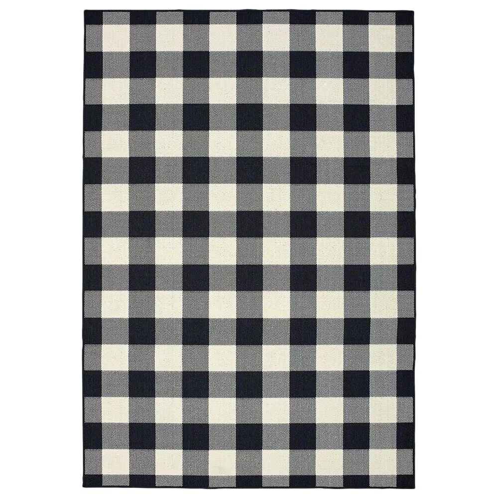 Oriental Weavers Marina 1932K 2'5" x 4'5" Black and Ivory Area Rug