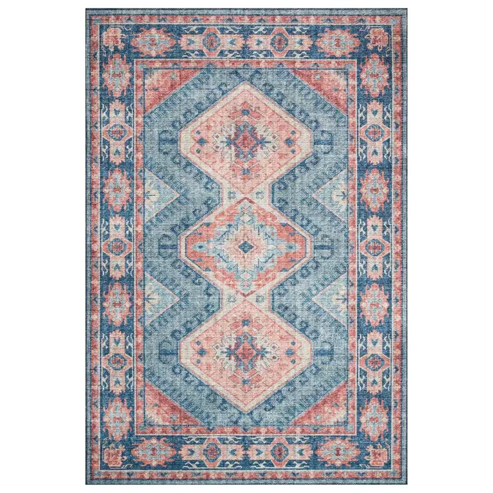 Loloi II Skye SKY-03 5' x 7'6" Turquoise and Terracotta Area Rug