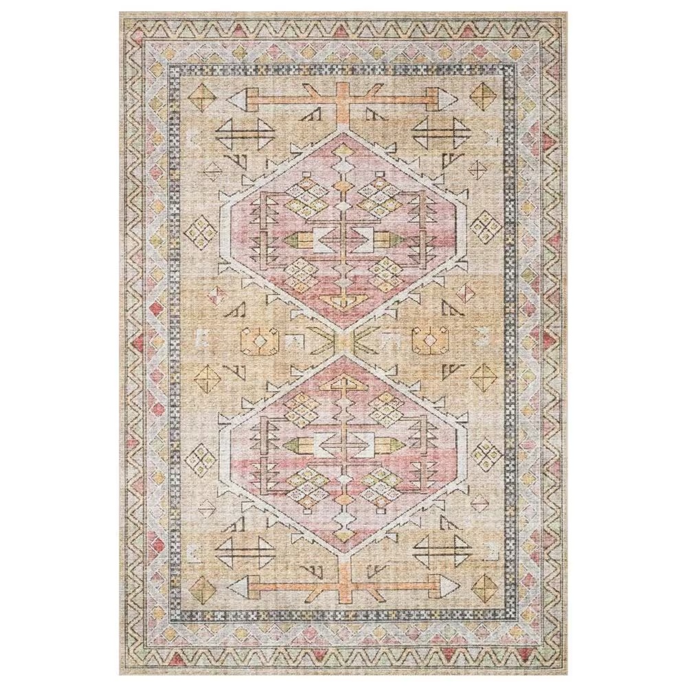 Loloi II Skye SKY-04 2'3" x 3'9" Gold and Blush Scatter Rug