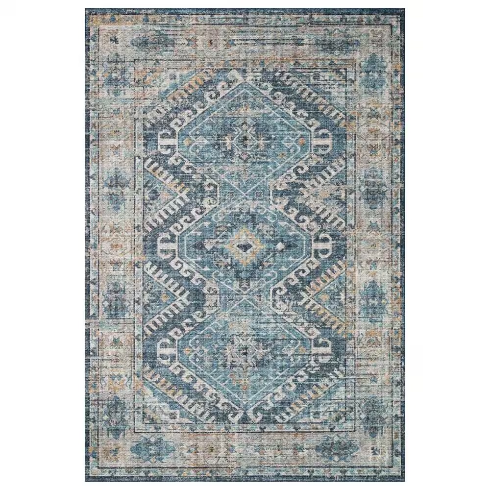 Loloi II Skye SKY-03 3'6" x 5'6" Denim and Natural Area Rug