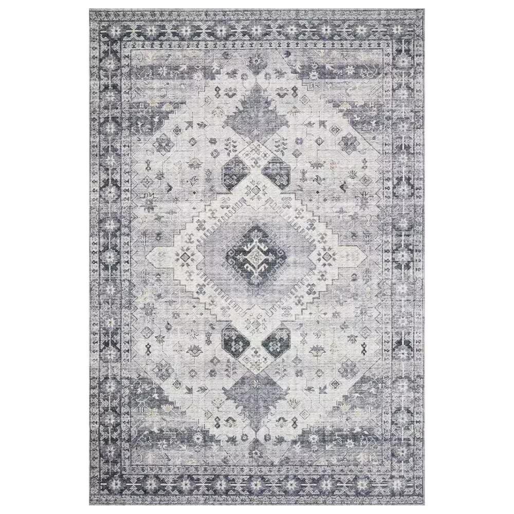 Loloi II Skye SKY-02 7'6" x 9'6" Silver and Grey Area Rug