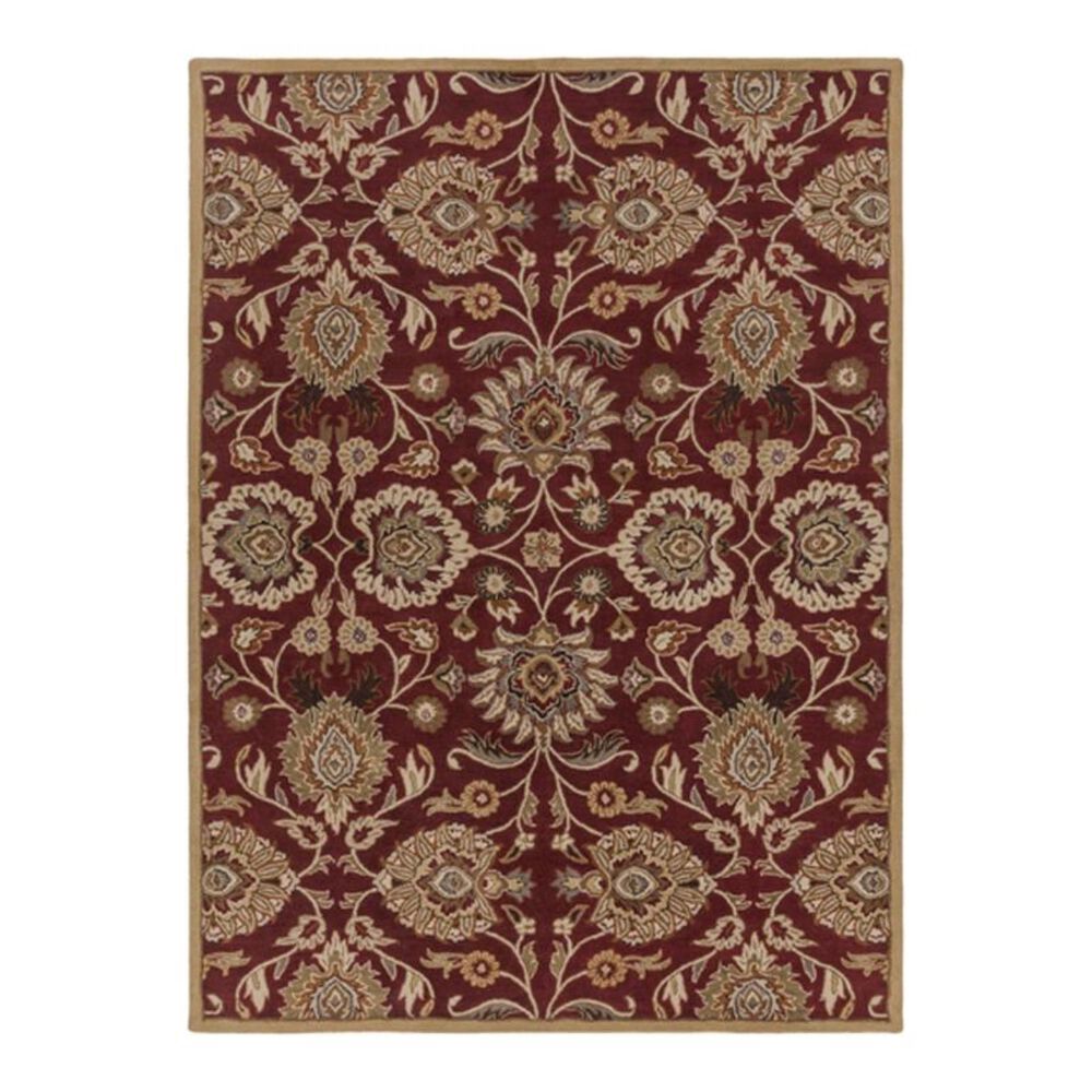 Surya Caesar CAE-1061 8' x 11' Burgundy/Mocha Area Rug