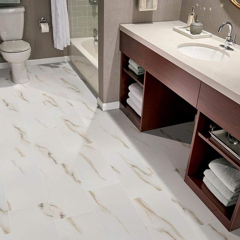 MS International Aria Bianco 24" x 48" Porcelain Tile