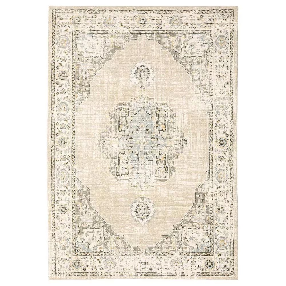 Oriental Weavers Andorra 303D 2'6" x 12' Beige Runner