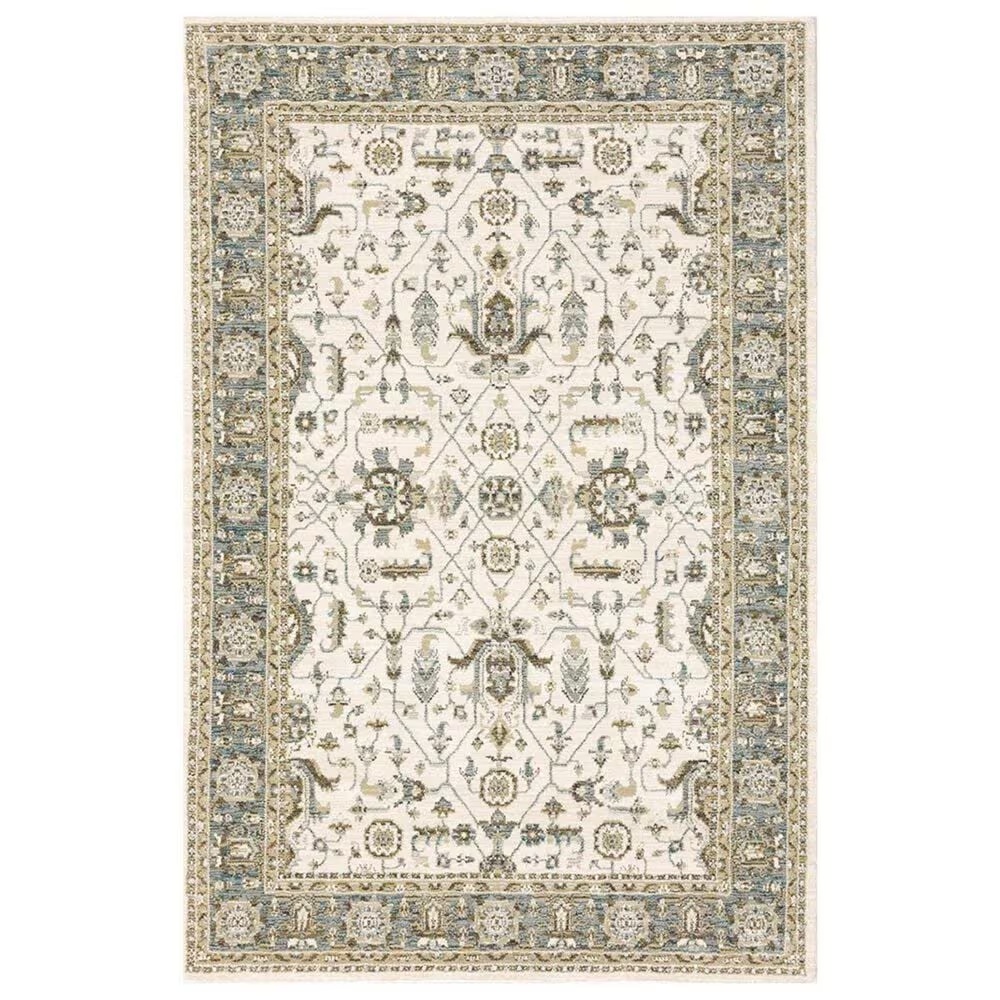 Oriental Weavers Andorra 9537P 2'6" x 12' Ivory Runner